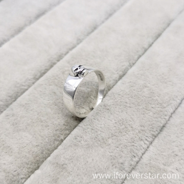 Popular Mens Rings 925 Sterling Silver Minimalist Ring